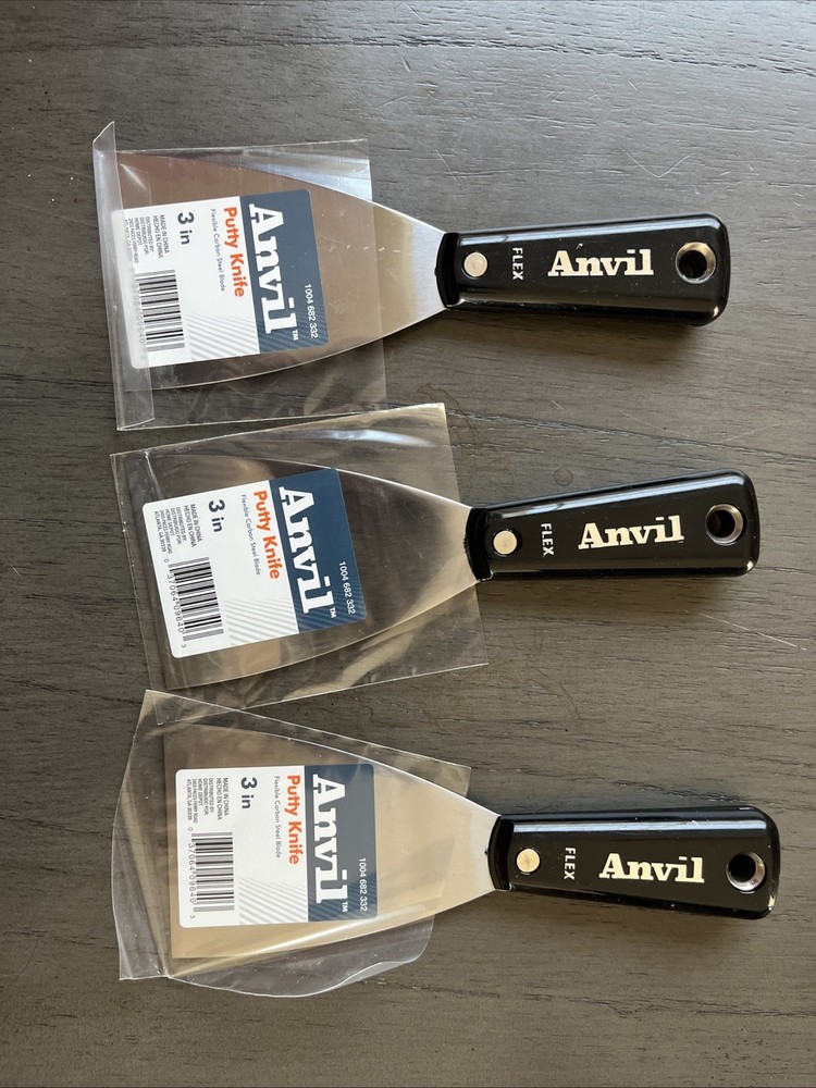 (3) Anvil Putty Knives