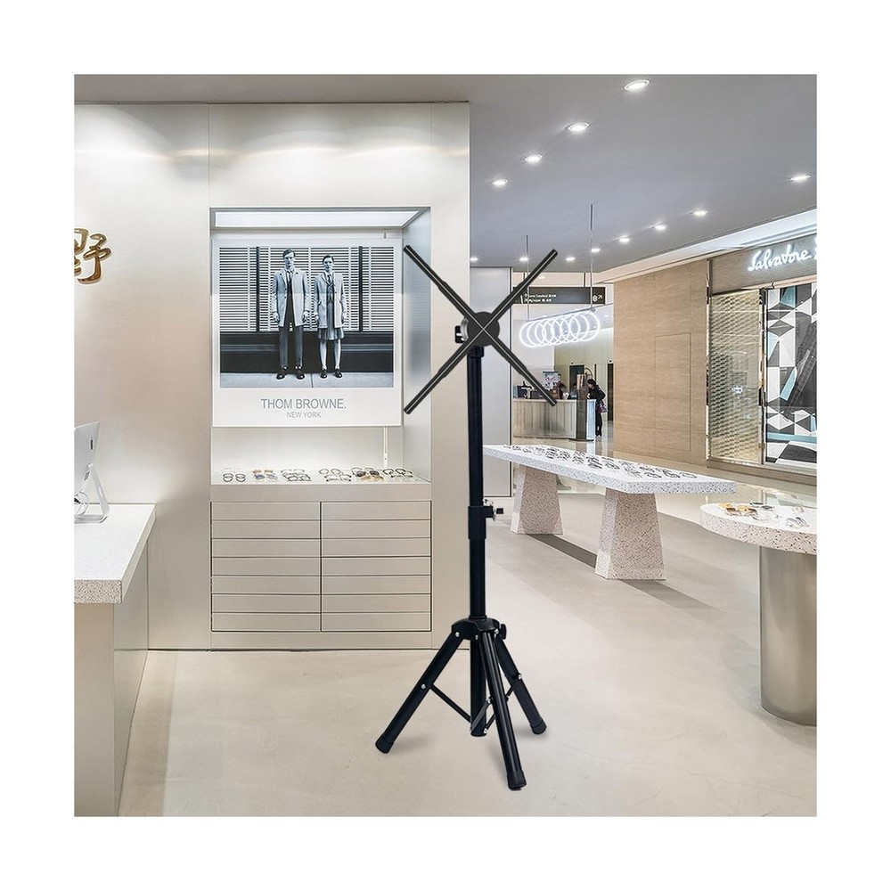 3D Holographic Fan Tripod Stand with Multi-Function Base, the Foldable Stand ...