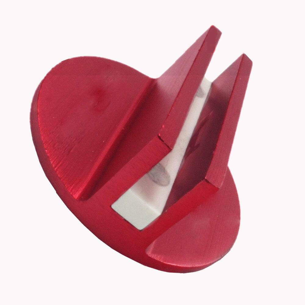 Premium Slotted Universal Magnetic Jack Pad Pinch Weld Frame Rail Adapter Red