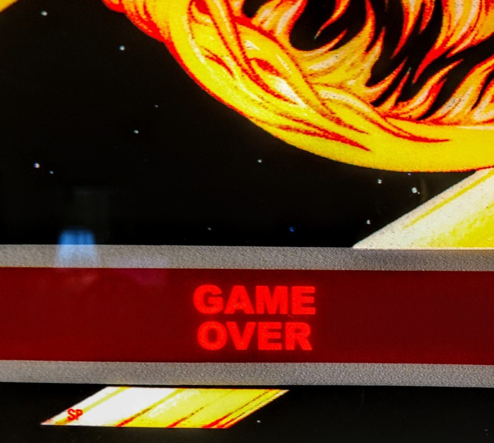 WILLIAMS comet pinball machine backglass translite replacement