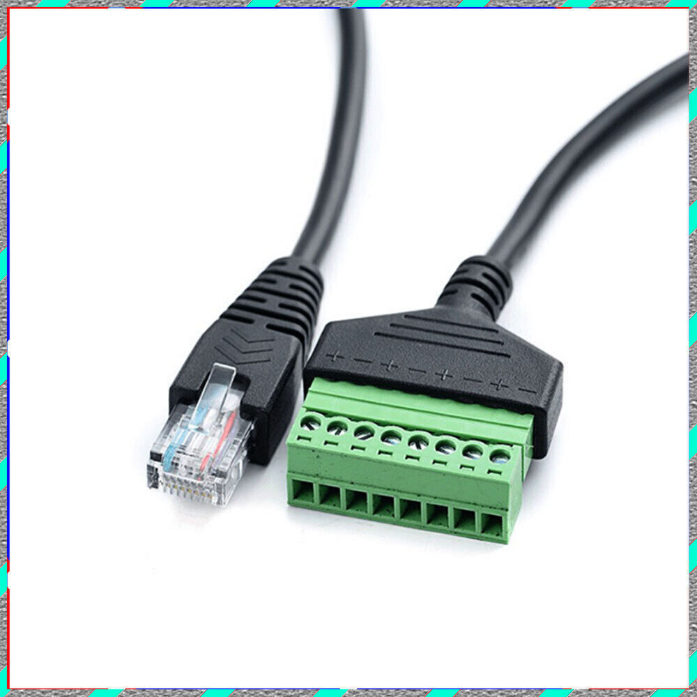 RJ45 revolution terminal 8-core extension Network cable adapter cable can fixed