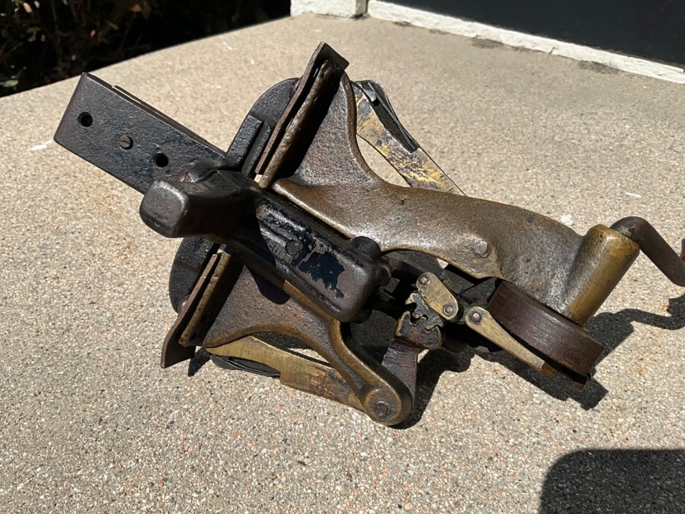 Antique E.E. Cunningham Bandsaw Blade Kerf Setting Tool, Patented 1873