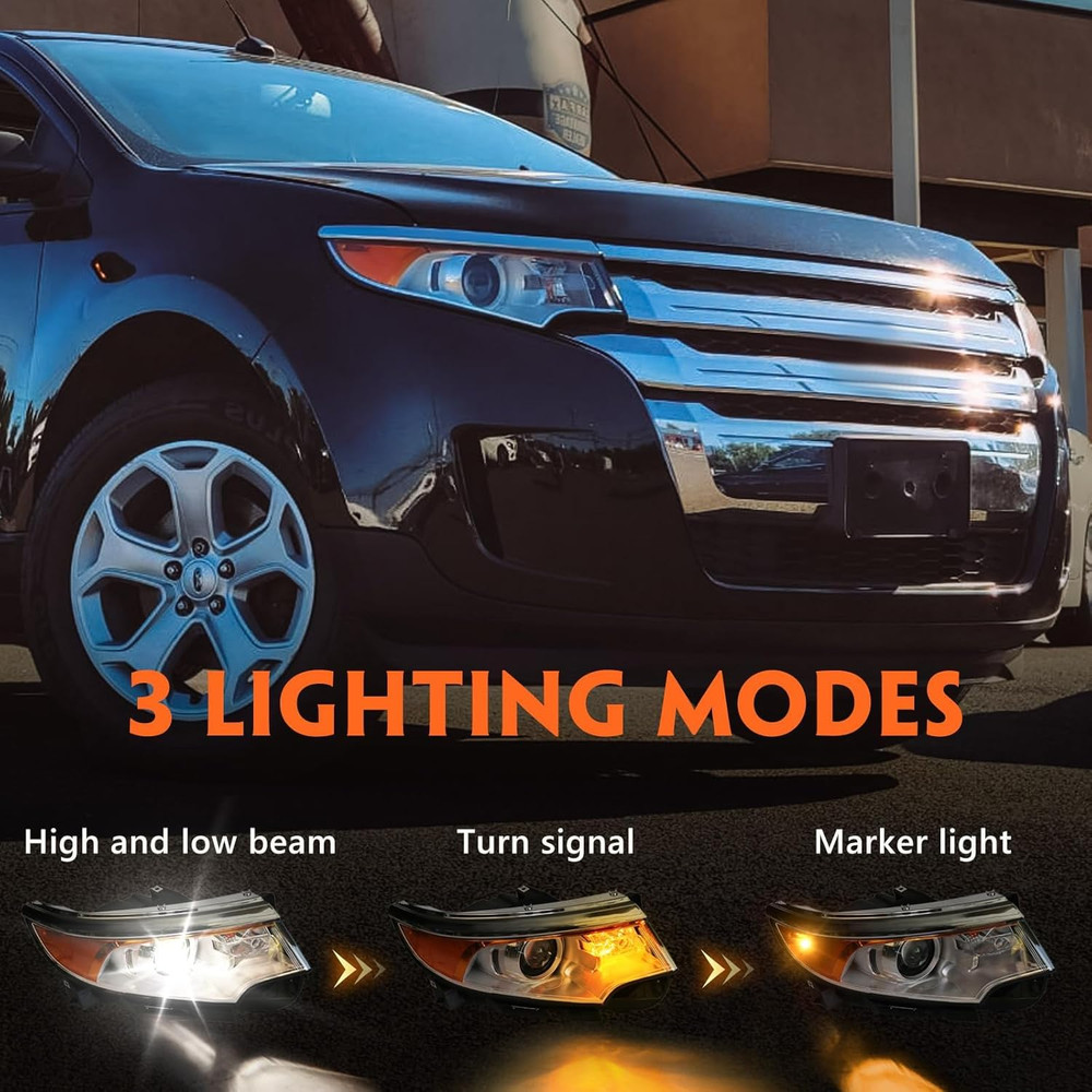 for Ford Edge Headlight Assembly 2011 2012 2013 2014 Halogen Replacement Project