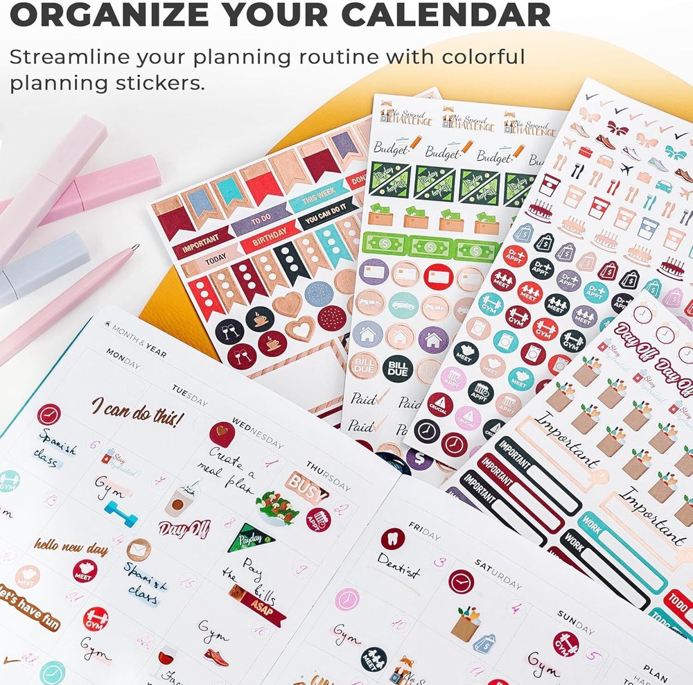 Clever Fox Planner Stickers – Monthly, Weekly & Daily Value Pack