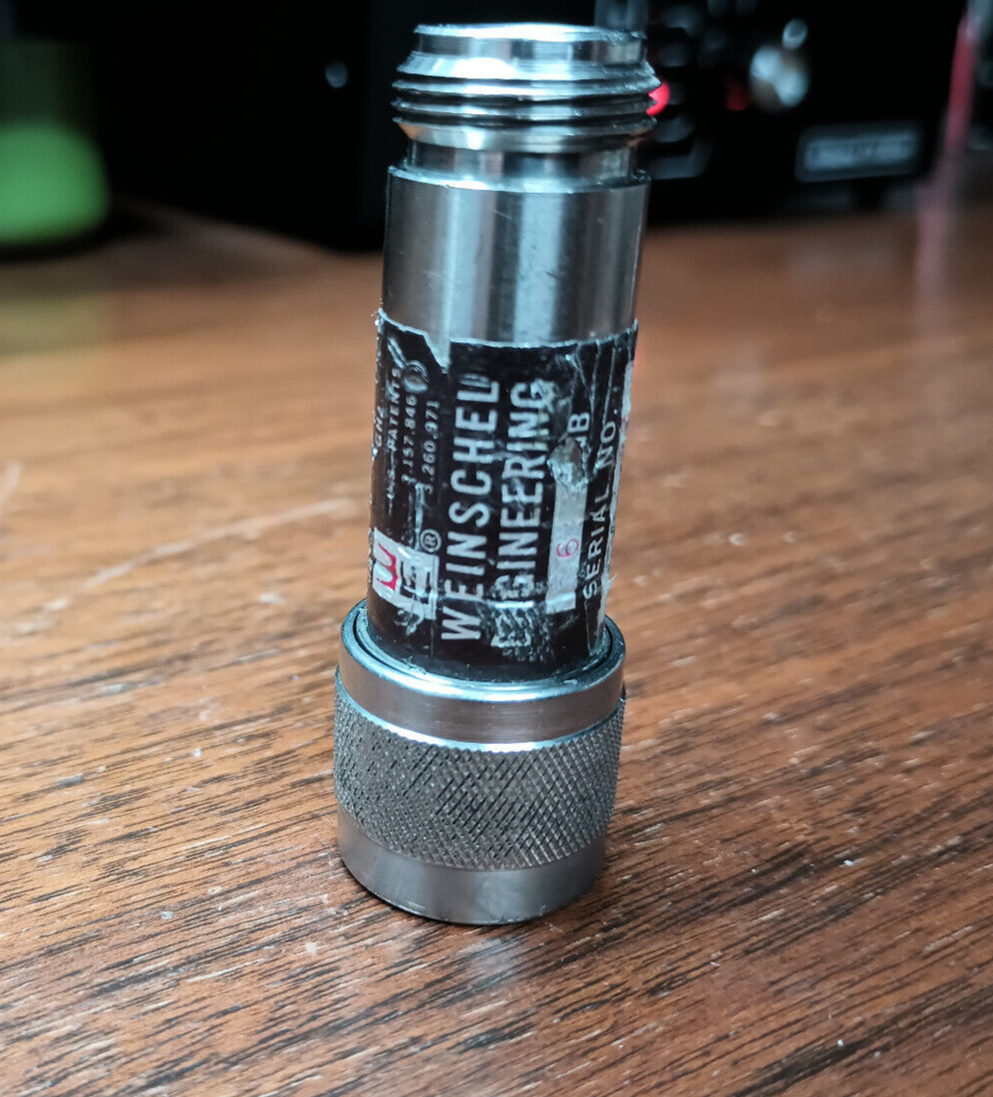Weinschel Engineering Attenuator 6 db. N Connectors.