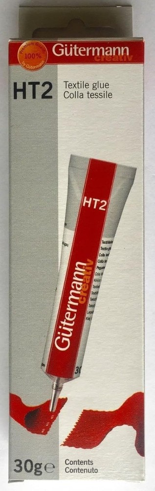 Gütermann HT2 30g - Versatile Textile Glue for Crafting & Fabric Projects