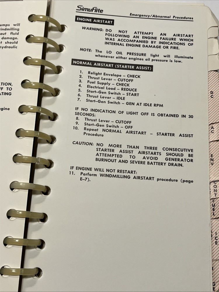SimuFlite Learjet 25 Operating Handbook 1985