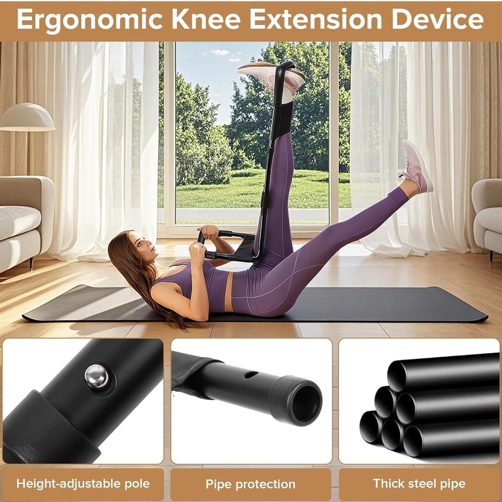 Adjustable Hamstring Stretcher for Knee Extension & Pain – Multifunctional Le...