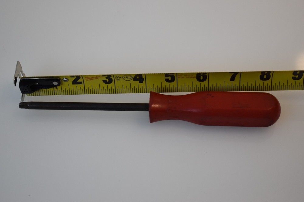 Mac Tools ST27A T27 TORX Tip Screwdriver 8” Red Hard Handle USA