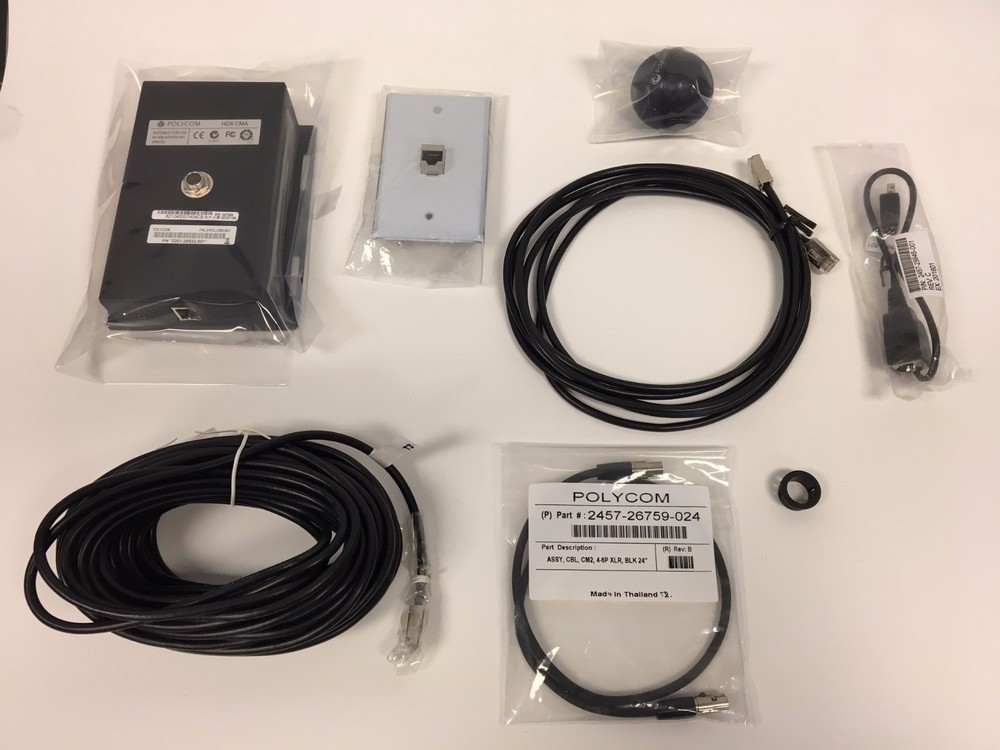 Polycom Ceiling Microphone Array - Black - Complete Polycom Ceiling Mic Kit