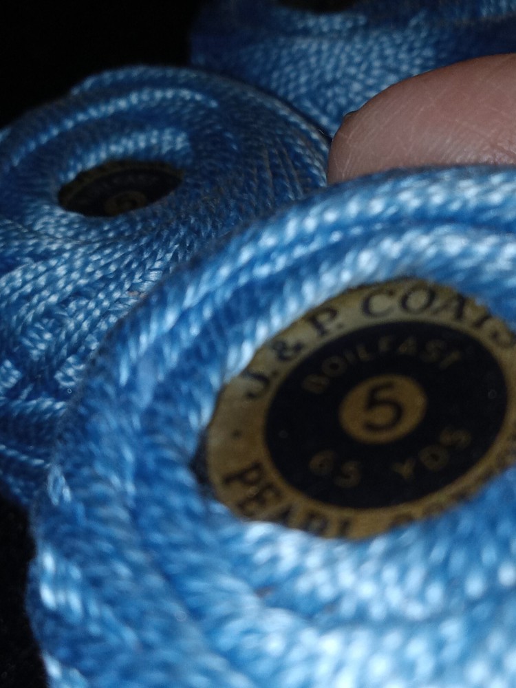 blue Jp coats Pearl cotton #5