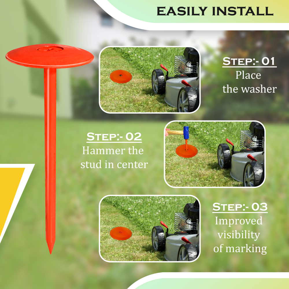 FEBTECH-Septic Tank Marker for Property line Markers-3.5"x7" Pack of 2