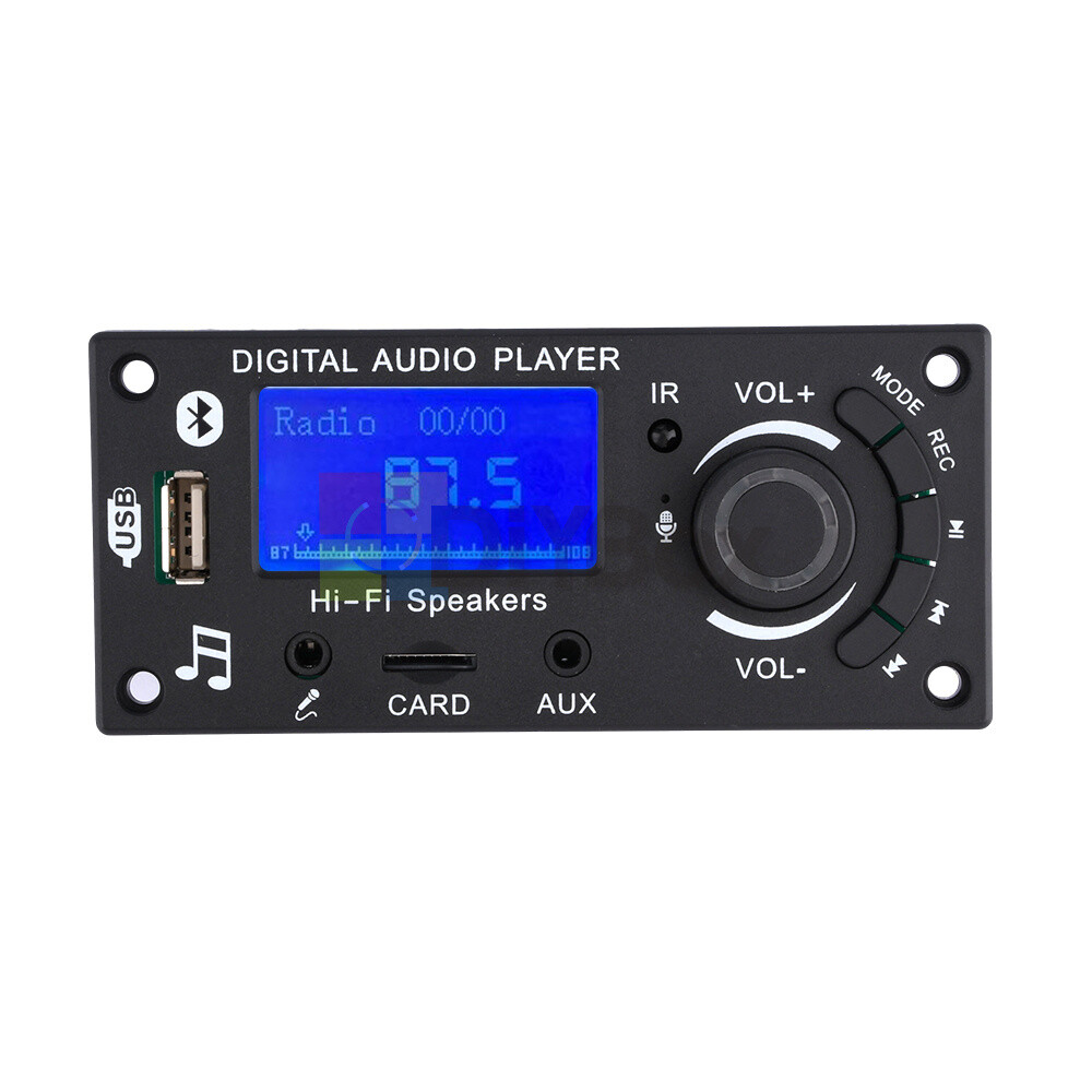 MP3 Decoder Board LCD Bluetooth FM Radio Audio Module with Remote Control 12V