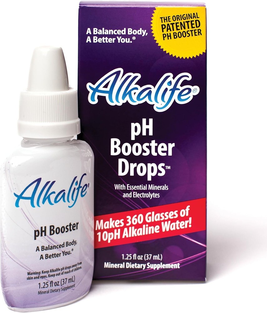 pH Booster Drops,Turn Any Drinking Water Into pH 10