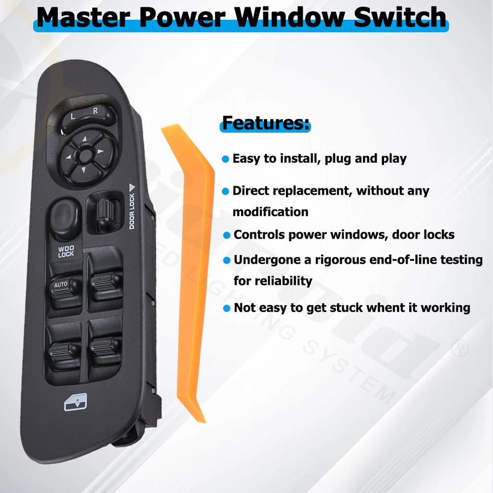 Driver Door Window Switch Panel Control&Bezel For 02-10 Dodge Ram 1500 2500 3500