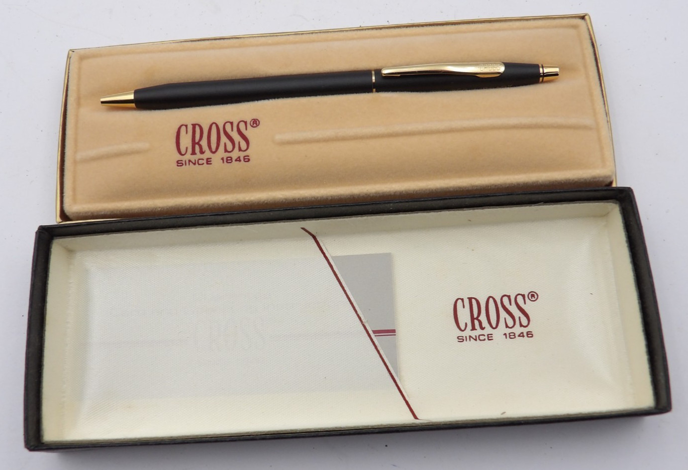One Cross Pen, Black,  in box, Has Engraving " Lake Lanier Reg Library"