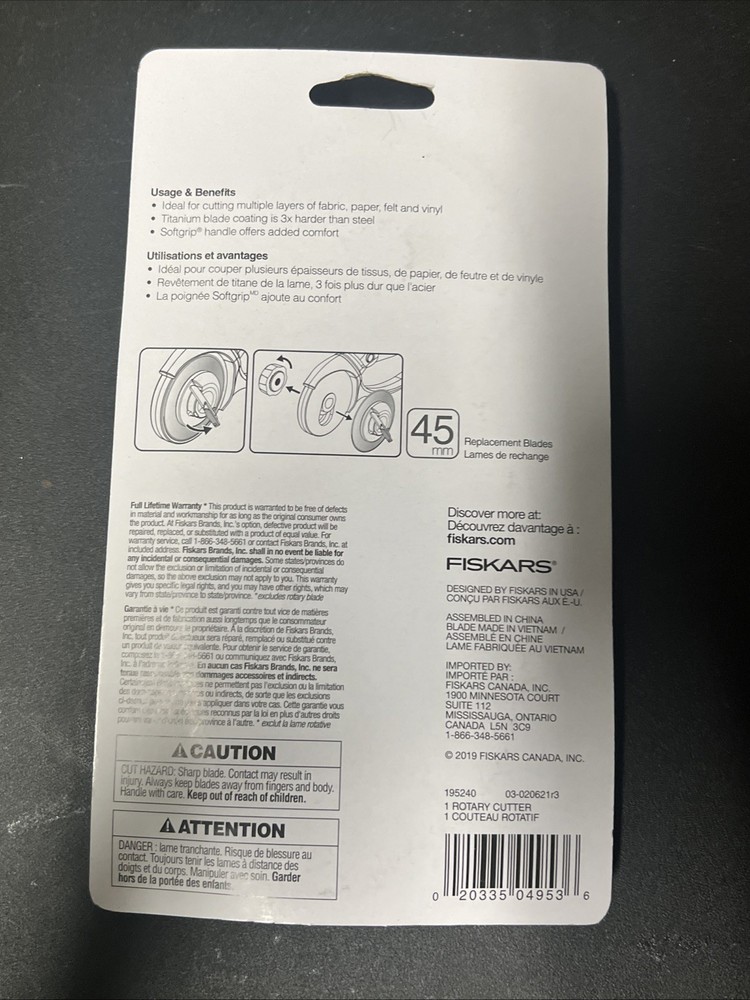 Fiskars 45mm Titanium Rotary Cutter