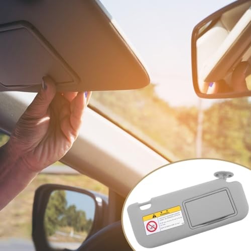 Sun Visor Right Side Visor Replacement Sun Block for Car Right Passenger Grey