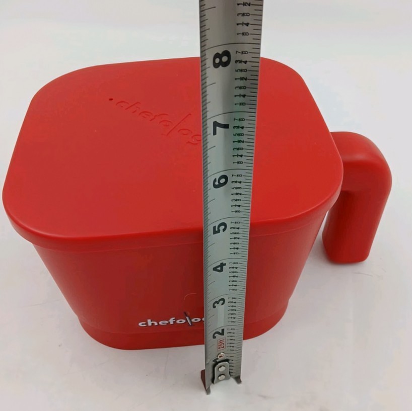 Chefologist Multipurpose Strainer and Steamer Kitchen Gadget RED 7.5"x7 "