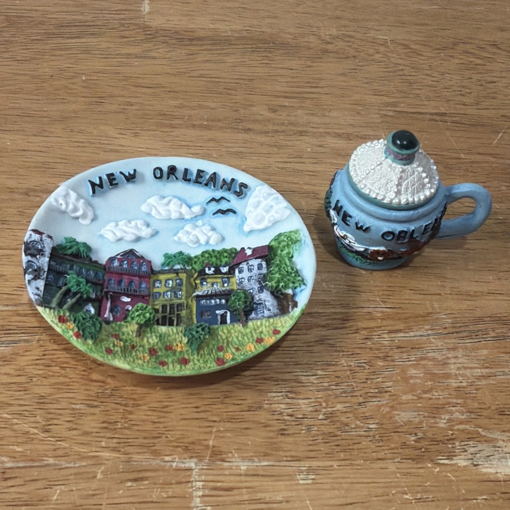 new orleans mini tea set Decorative Only