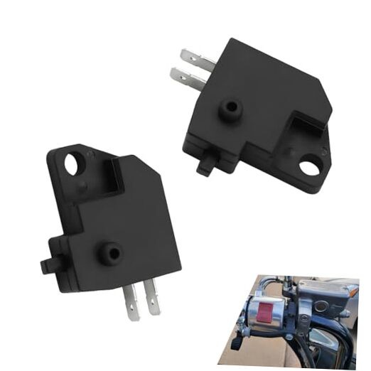 1 Pair Motorcycle Brake Light Switch, Fast Response Left & Right Brake Light