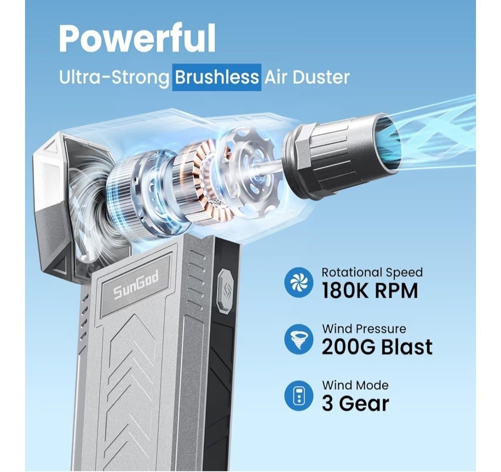 SUNGOD COMPRESSED AIR DUSTER X11