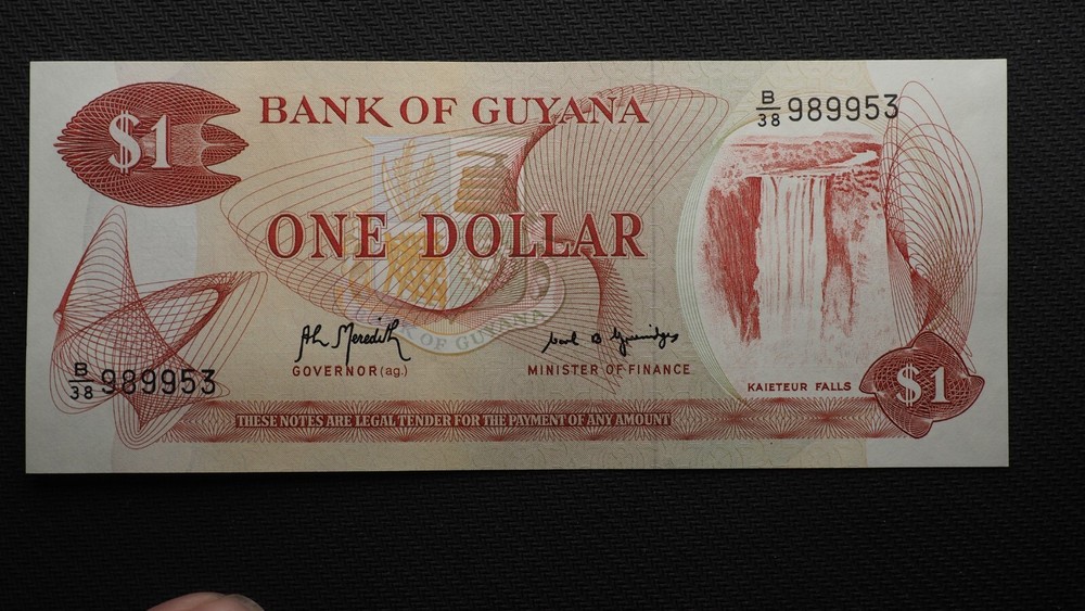 GUYANA ONE DOLLAR **NICE NOTE **  CRISPUNC  ** FREE SHIPPING S1367