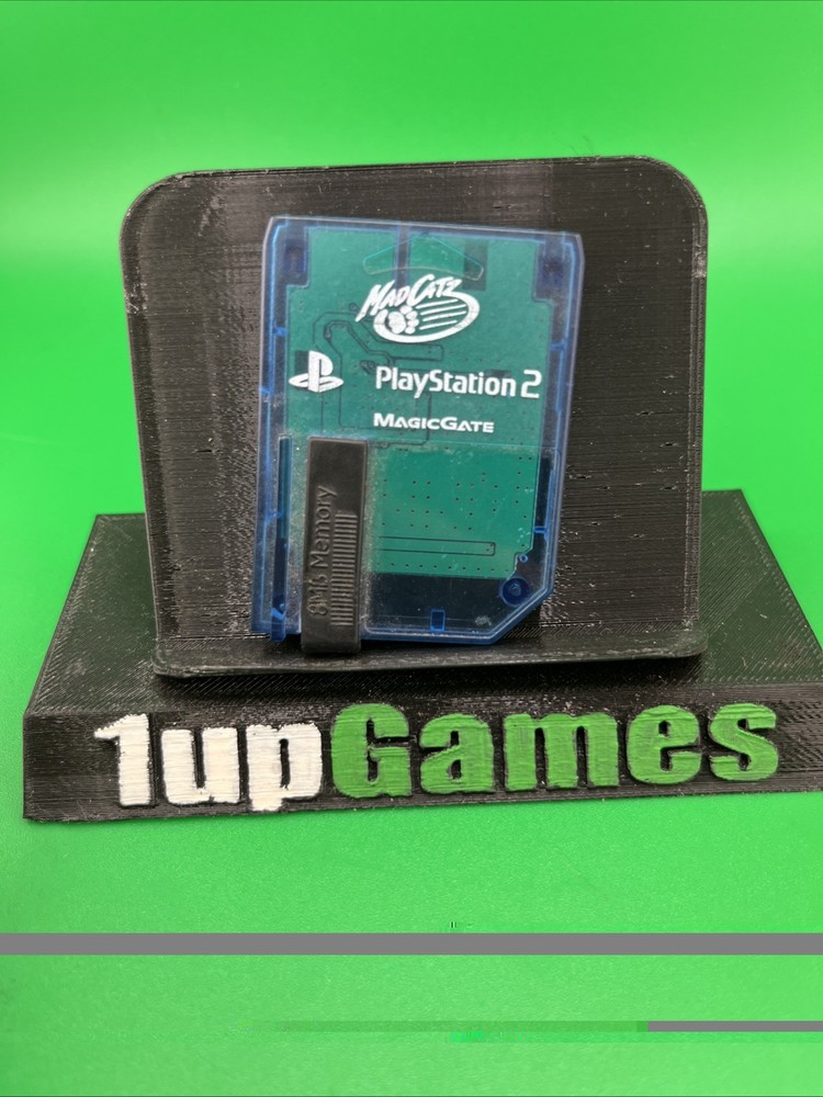 PlayStation PS2 MadCatz Memory Card Clear Blue