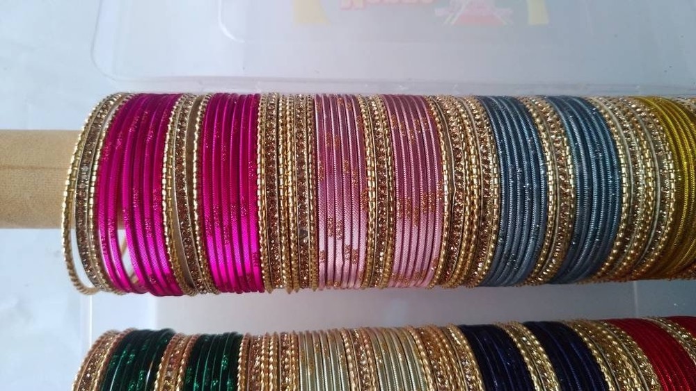 Bollywood Indian 168 Metal Non Precious Bangles Set