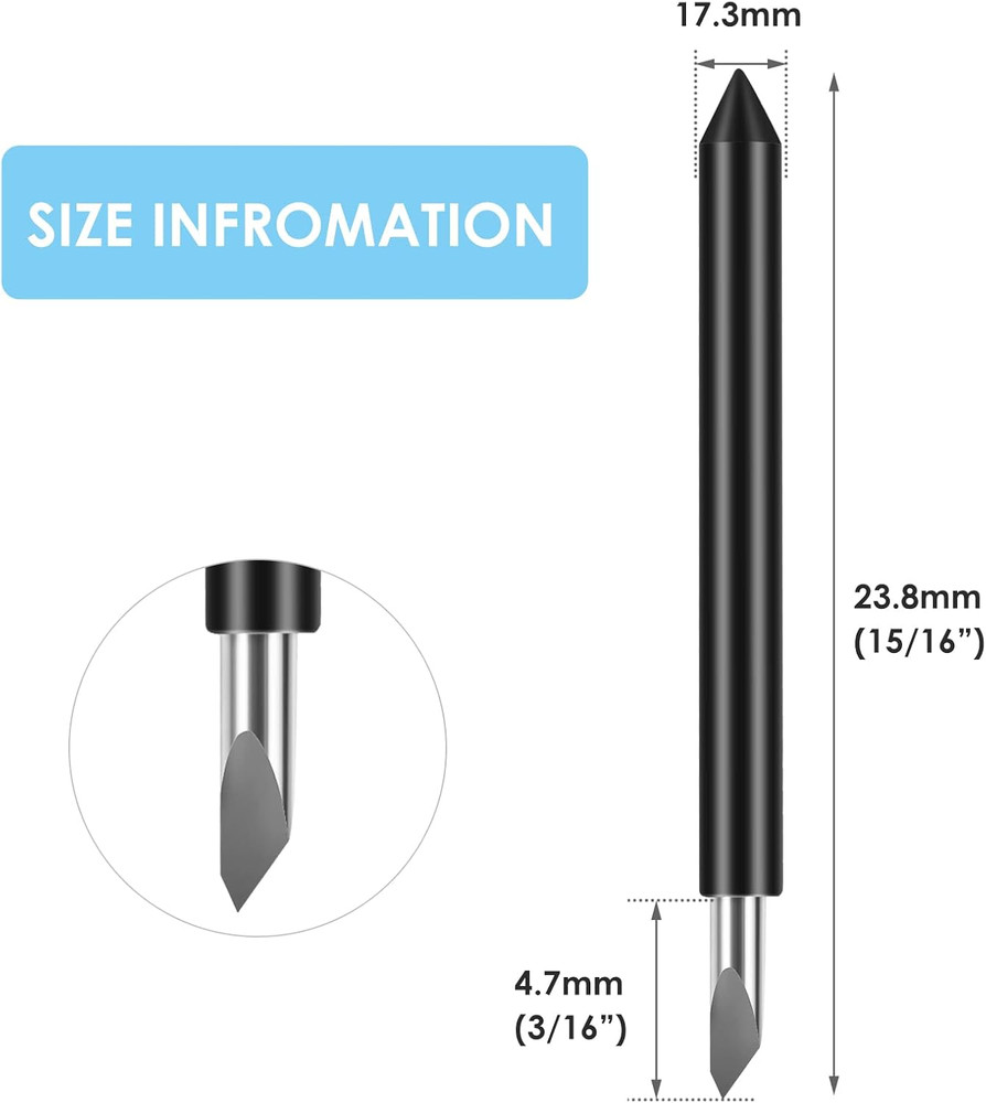 10PCS Deep Point Cutting Blades Compatible with Maker/Maker 3/Explore Air/Air 2/