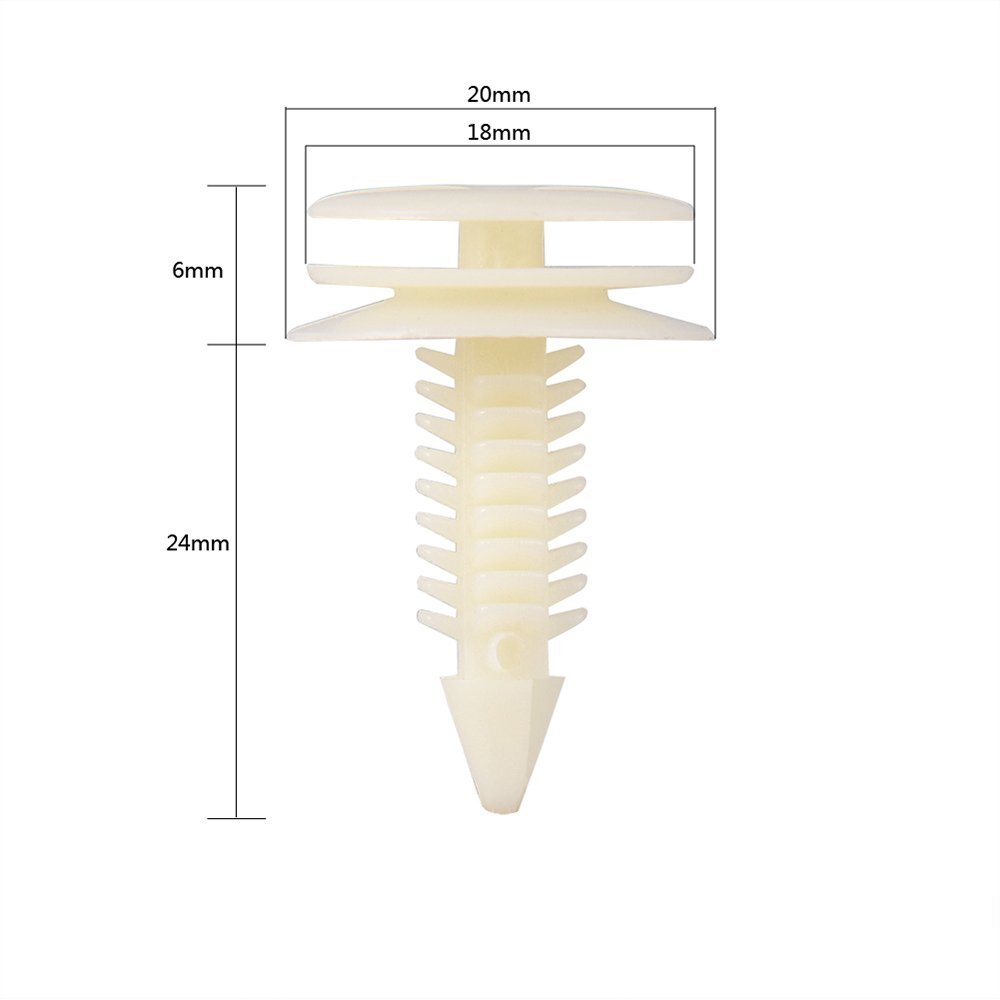 50PCS Front Door Trim Panel Retainer Car Fasteners Clips For GM Chevy Buick GMC
