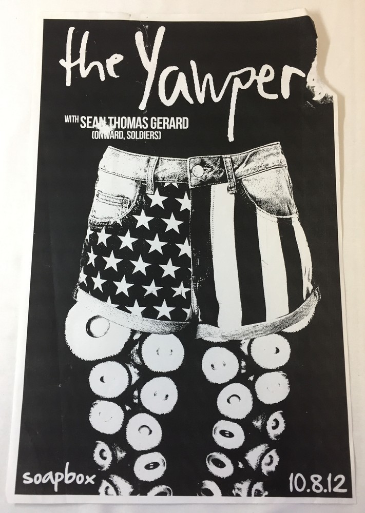 October 8, 2012 concert poster ~ THE YAWPERS