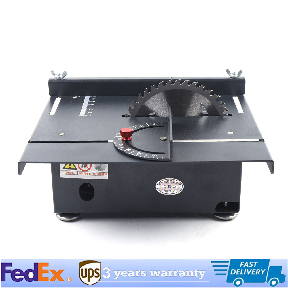 Mini Electric Table Saw Bench Circular Blade Woodworking Cutting Tool Machine