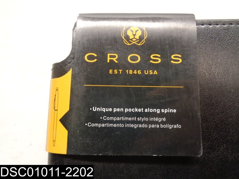 AC281-1M Cross Medium Classic Black Lined Journal Personalized