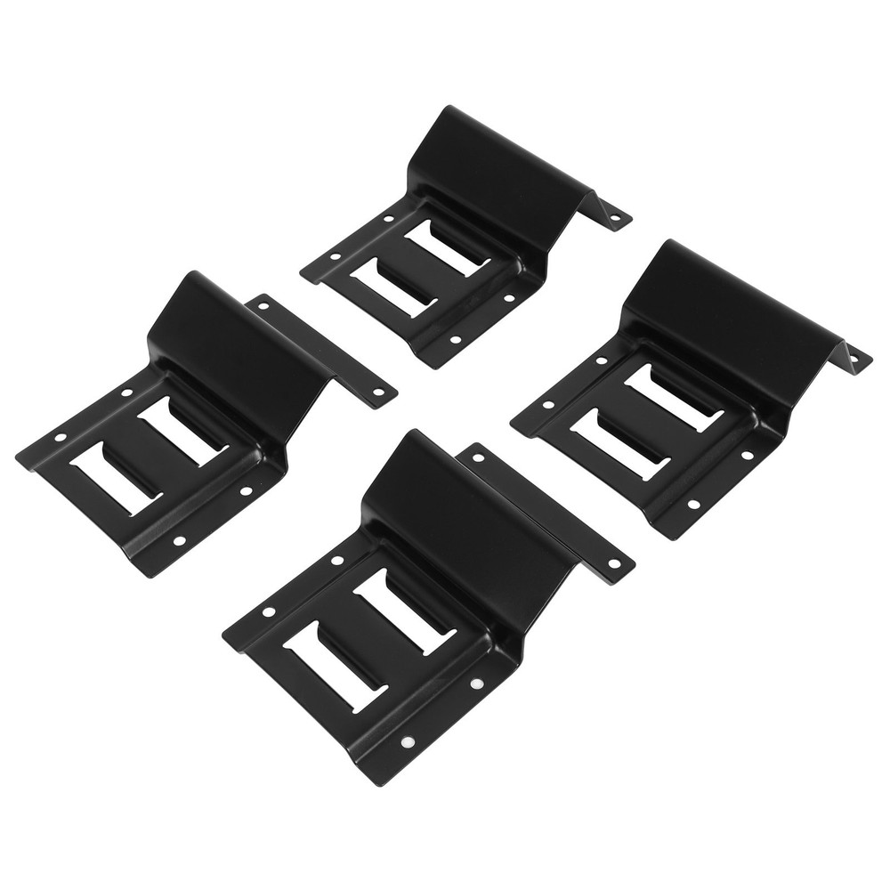 4pcs E-Track Wheel Chocks & 2pcs 2"x8"E-Track Straps 1500 lbs E-track system