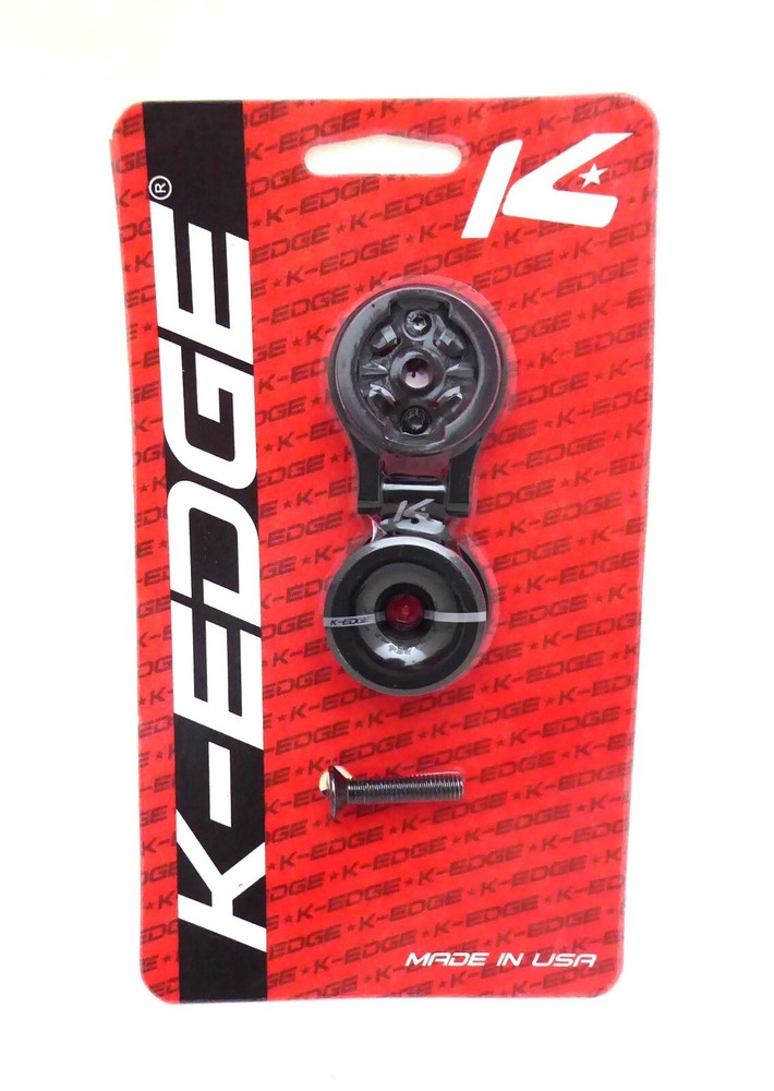 K-Edge Garmin Race Stem Mount with Cap- Black