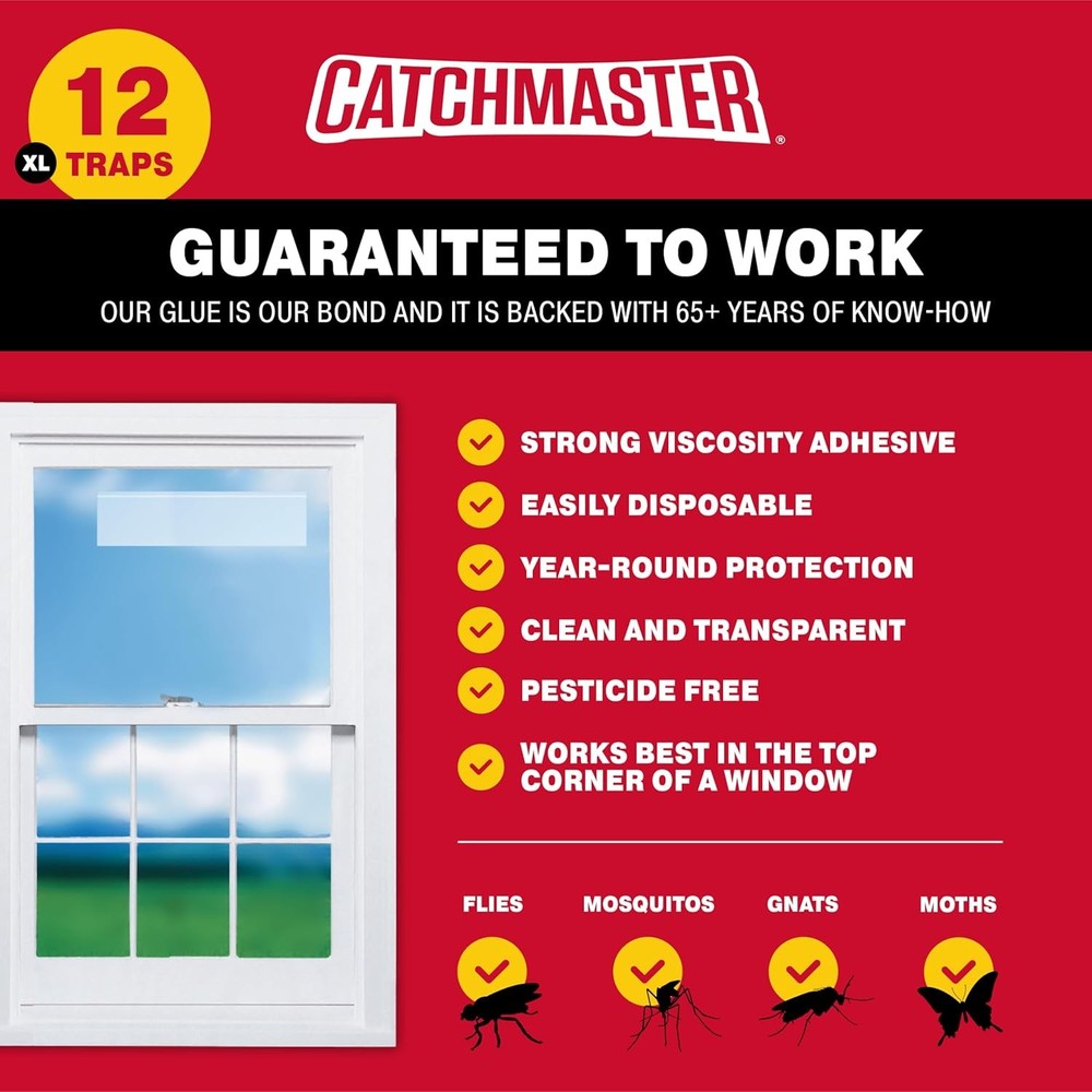 Catchmaster XL Window Fly Traps for Indoors