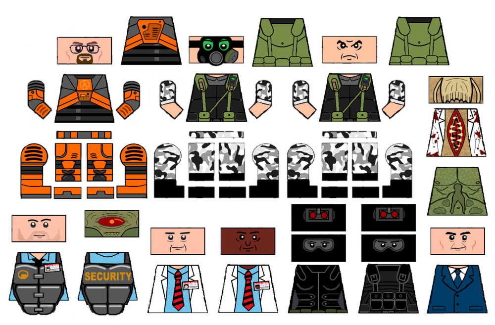 Half Time Minifigure Decal Sheet