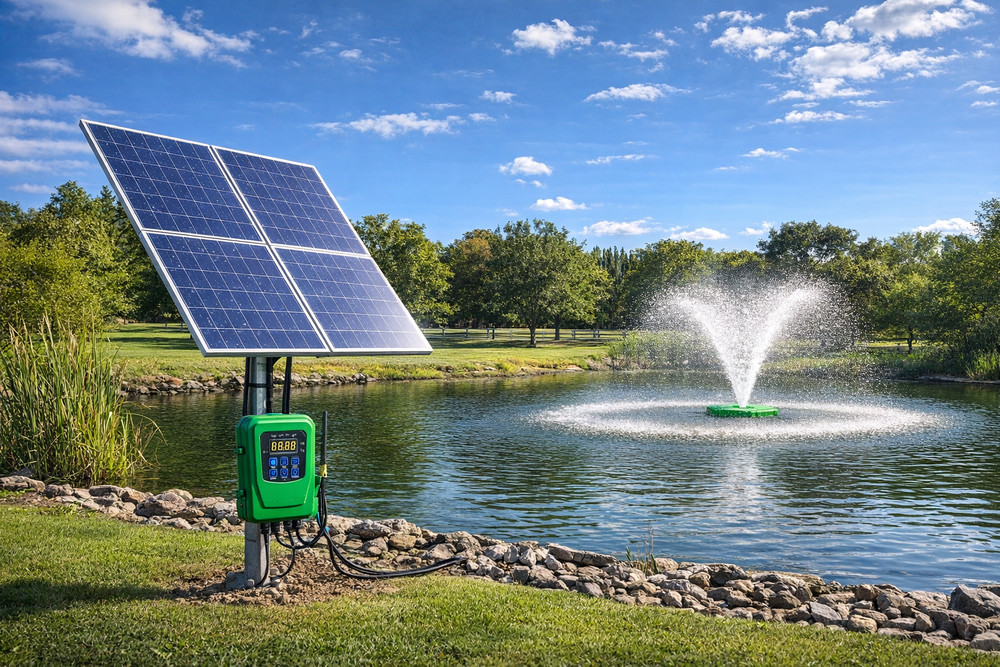 Solar Pond Aerator Kit with Smart LoRa Controller