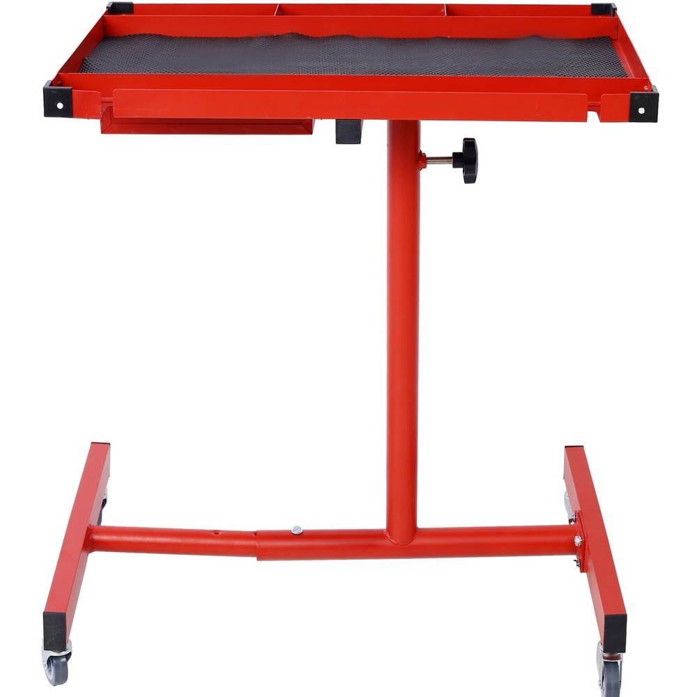 Heavy Duty 220LBS Adjustable Tear Down Work Table with Drawer, Red