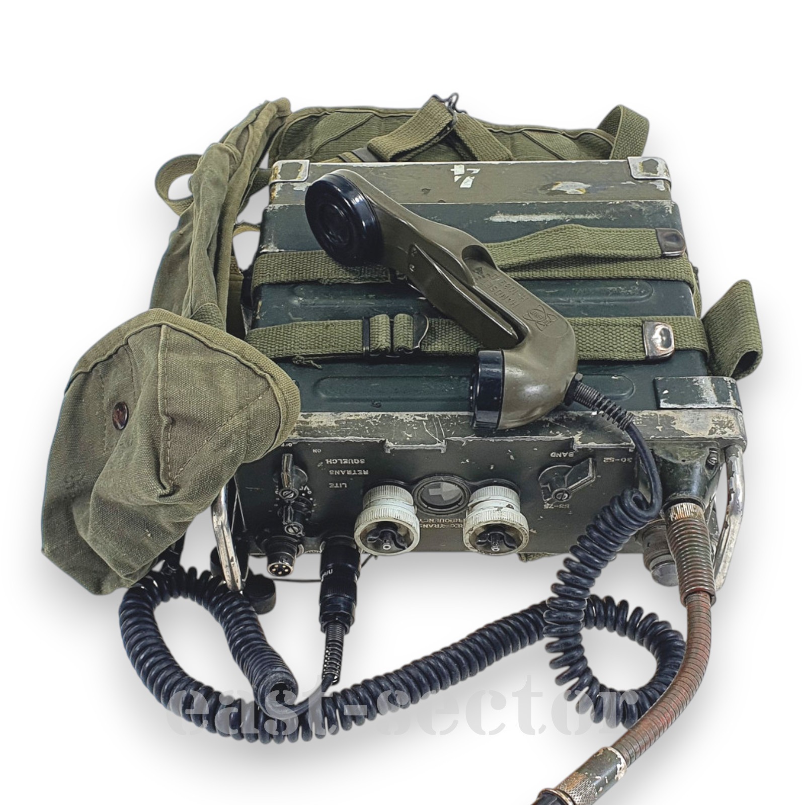US Army PRC-77 RT-841 Military Radio Set Manpack Antenna Frame Handset Bag PRC25