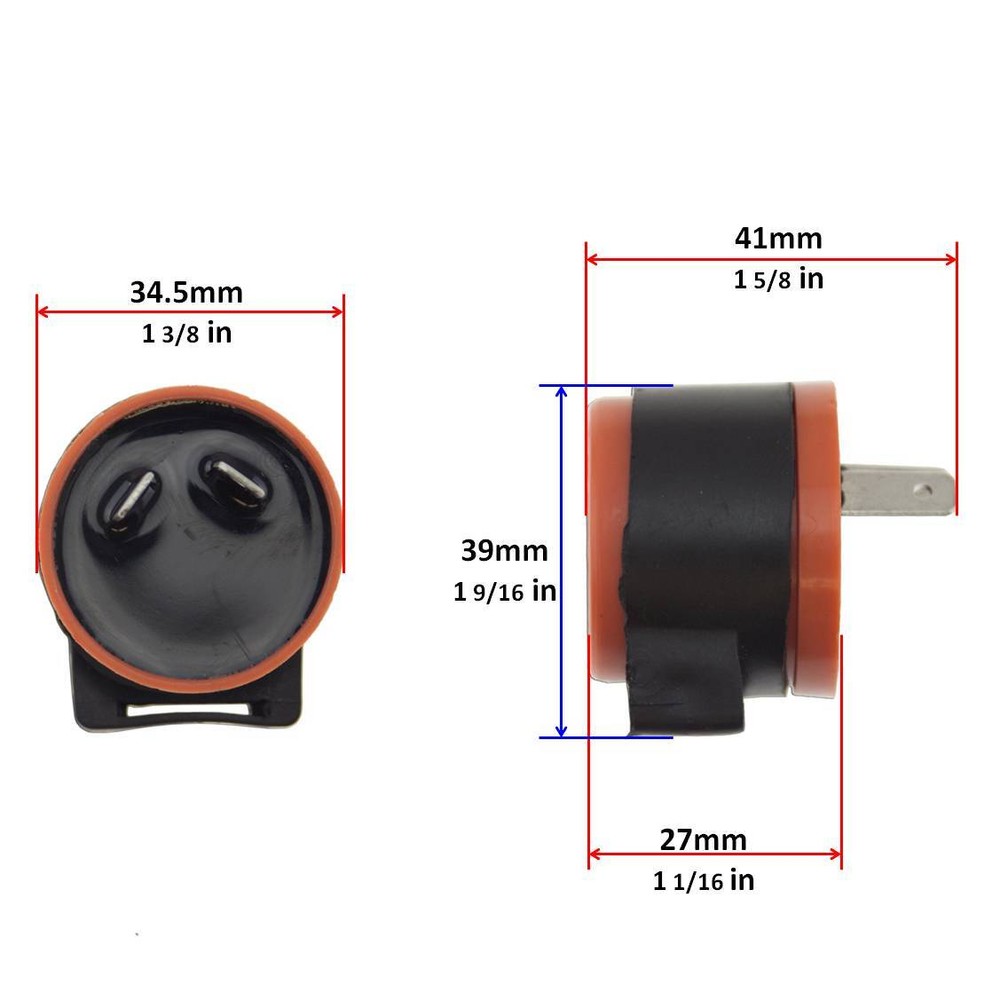 LED Flasher Relay 2 Pin Round For Suzuki Turn Signal Flash Controller Blink