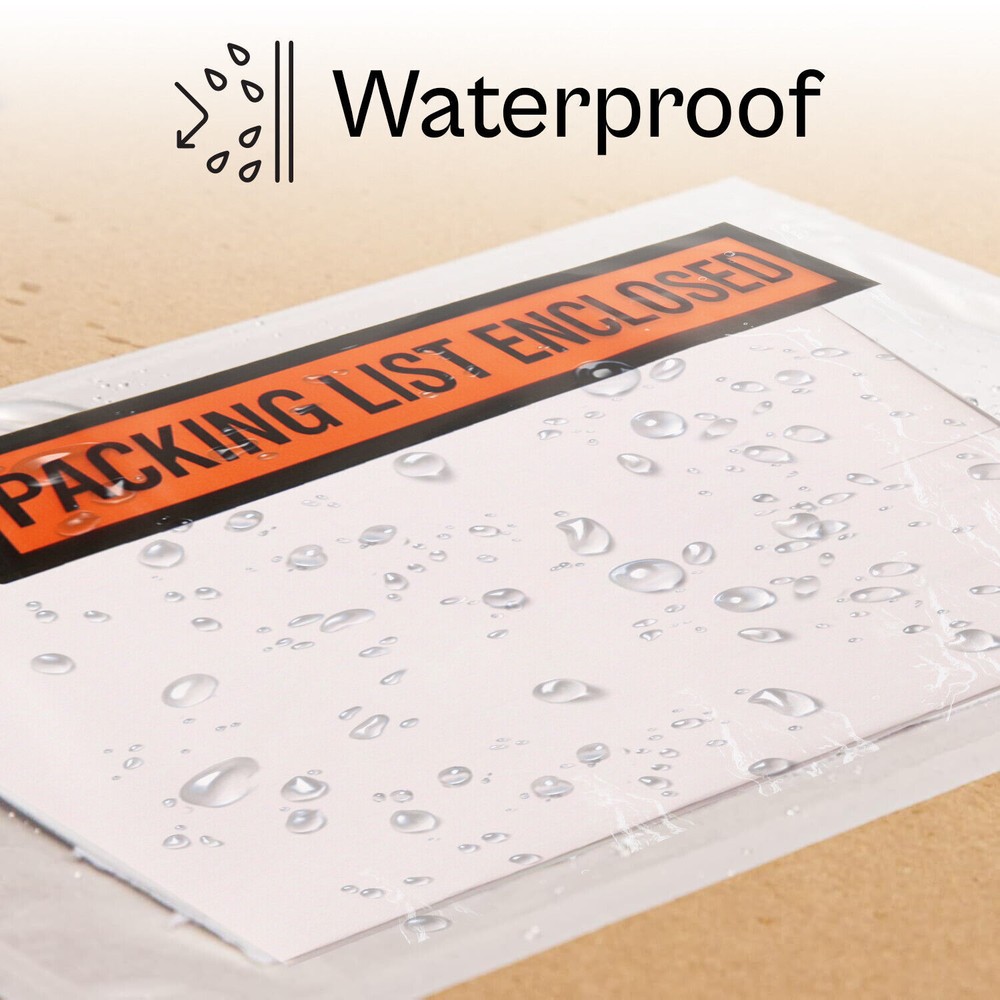 4.5" x 5.5" Packing List Enclosed Envelope Panel Face 2000 Pieces