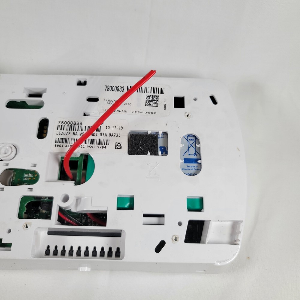 ADT Wireless Security Alarm System Control Panel 3G2075-SM-NA - With Power Cord