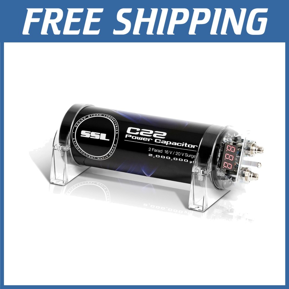 Energy Storage Capacitor - 2 Farad, Warning Tones, Amplifier