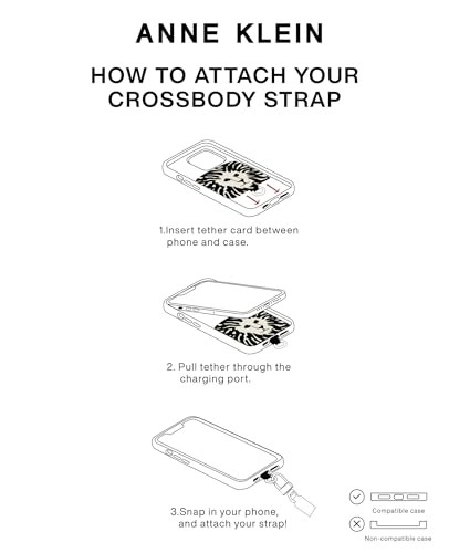 Anne Klein Crossbody Chain Strap for Apple iPhone - Chic & Practical