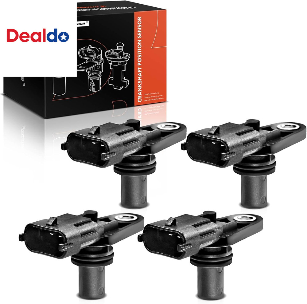 4-PC Engine Camshaft Position Sensor Compatible with Chevrolet Equinox, Traverse