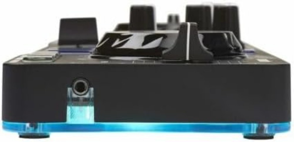 Lightweight DJ Controller with Pressure-Sensitive Jog Wheels & LED Lighting