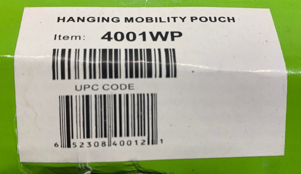 Hanging Mobility Pouch - NOVA 4001WP - Black