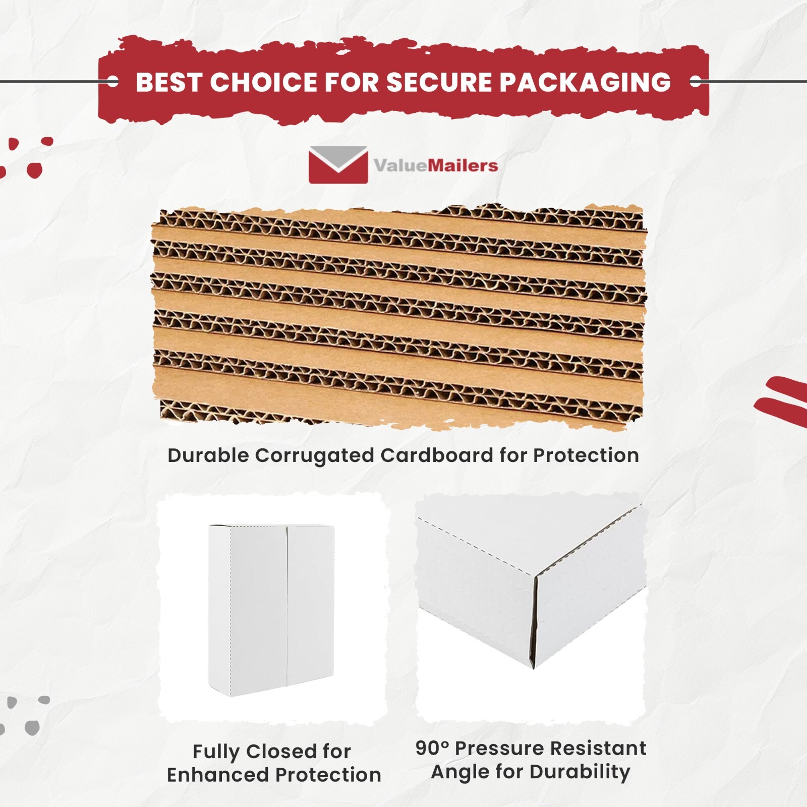 Vinyl Record Mailers White Holds 1 - 4 Records 12" LP Cardboard 50 100 to 1000